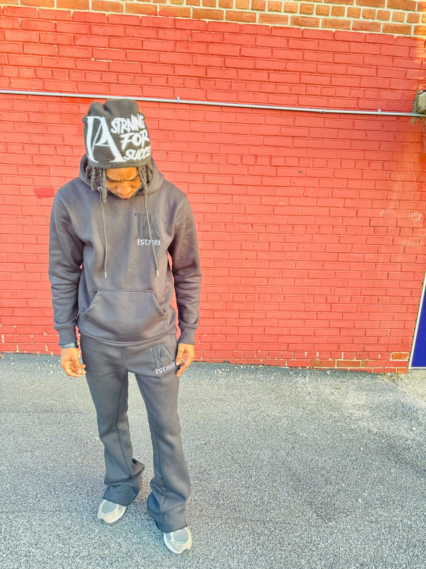 Black Flared PA Sweatpants