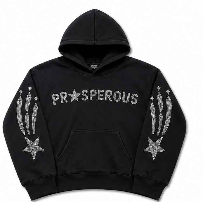 Midnight Rhinestone Pa Star Hoodie