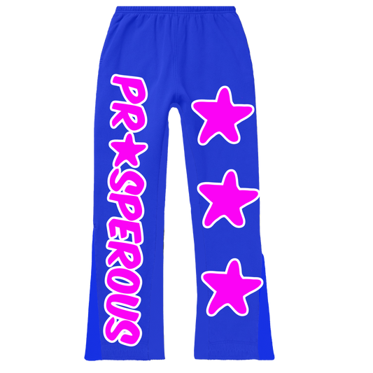 Blue And Pink PA Star Sweat Pants