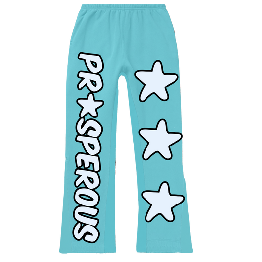 Turquoise PA Star Sweat Pants