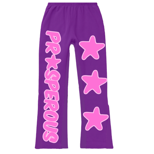 Purple PA Star Sweat Pants